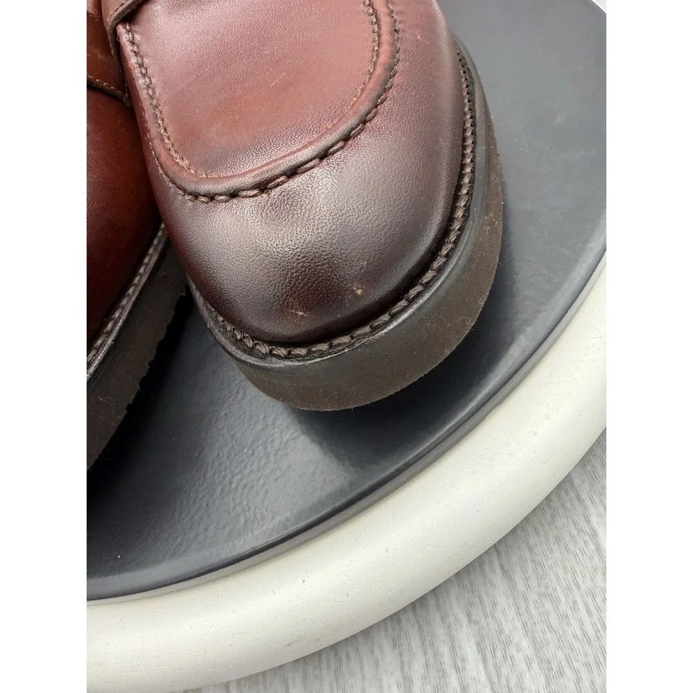 Allen Edmonds Damon Mens Size 8D Chili Brown Penny Loafers Dress Shoes 8647
